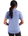 Jacksonville Jaguars Monochromatic Cutter & Buck Coastline Recycled Double Peached Womens Dolman Polo Hyacinth Back Thumbnail Image