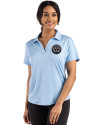 Philadelphia Union Cutter & Buck Coastline Epic Comfort Recycled Womens Dolman Polo Atlas Light Blue Front Thumbnail Image