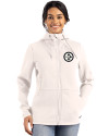 Pittsburgh Steelers Mono Cutter & Buck Roam Epic Versatility Recycled Womens Full Zip Hooded Jacket Shell Front Thumbnail Image