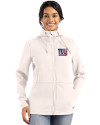 New York Giants Americana Cutter & Buck Roam Epic Versatility Recycled Womens Full Zip Hooded Jacket Shell Front Thumbnail Image