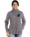 Austin FC - Cutter & Buck Roam Epic Versatility Recycled Womens Full Zip Hooded Jacket Elemental Grey Front Thumbnail Image