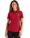 Houston Texans - Cutter & Buck Advantage Refresh Epic Confidence Recycled Womens Tri-Blend Pique Polo Cardinal Red Front Thumbnail Image