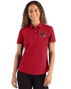 Kansas City Chiefs NFL Helmet Cutter & Buck Advantage Refresh Epic Confidence Recycled Womens Tri-Blend Pique Polo Cardinal Red Front Thumbnail Image