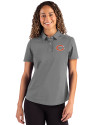 Chicago Bears Cutter & Buck Advantage Refresh Epic Confidence Recycled Womens Tri-Blend Pique Polo Elemental Grey Front Thumbnail Image