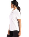 Baltimore Ravens Mono Cutter & Buck Advantage Refresh Epic Confidence Recycled Womens Tri-Blend Pique Polo White Side Thumbnail Image