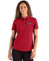 New York Jets Americana - Cutter & Buck Advantage Refresh Recycled Cotton-Blend Pique Womens Polo Cardinal Red Front Thumbnail Image