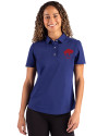 Buffalo Bills Historic Cutter & Buck Advantage Refresh Epic Confidence Recycled Womens Tri-Blend Pique Polo Tour Blue Front Thumbnail Image