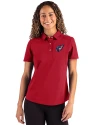 Arizona Cardinals Americana Cutter & Buck Advantage Refresh Epic Confidence Recycled Womens Tri-Blend Pique Polo Cardinal Red Front Thumbnail Image
