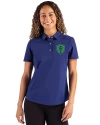 View image 13: Seattle Sounders FC Cutter & Buck Advantage Refresh Recycled Cotton-Blend Pique Womens Polo Tour Blue Front