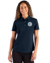 Chicago Fire FC Cutter & Buck Advantage Refresh Epic Confidence Recycled Womens Tri-Blend Pique Polo Liberty Navy Front Thumbnail Image
