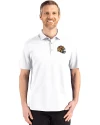 San Francisco 49ers NFL Helmet Cutter & Buck Advantage Refresh Epic Confidence Recycled Mens Big & Tall Tri-Blend Pique Polo White Front Thumbnail Image