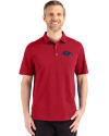 Baltimore Ravens Americana Cutter & Buck Advantage Refresh Epic Confidence Recycled Mens Big & Tall Tri-Blend Pique Polo Cardinal Red Front Thumbnail Image