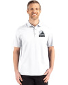 Cleveland Browns Mono Cutter & Buck Advantage Refresh Epic Confidence Recycled Mens Big & Tall Tri-Blend Pique Polo White Front Thumbnail Image