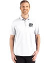 Cincinnati Bengals Mono Cutter & Buck Advantage Refresh Epic Confidence Recycled Mens Big & Tall Tri-Blend Pique Polo White Front Thumbnail Image