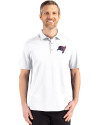 Tampa Bay Buccaneers Americana Cutter & Buck Advantage Refresh Epic Confidence Recycled Mens Big & Tall Tri-Blend Pique Polo White Front Thumbnail Image