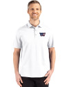 Washington Commanders Americana Cutter & Buck Advantage Refresh Epic Confidence Recycled Mens Big & Tall Tri-Blend Pique Polo White Front Thumbnail Image
