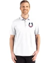 Indianapolis Colts Americana Cutter & Buck Advantage Refresh Epic Confidence Recycled Mens Big & Tall Tri-Blend Pique Polo White Front Thumbnail Image