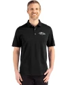 Baltimore Ravens Mono Cutter & Buck Advantage Refresh Epic Confidence Recycled Mens Big & Tall Tri-Blend Pique Polo Black Front Thumbnail Image