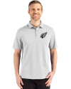 Arizona Cardinals Monochromatic Cutter & Buck Advantage Refresh Recycled Cotton-Blend Pique Mens Big & Tall Polo CONCRETE Front Thumbnail Image