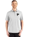 Atlanta Falcons Monochromatic Cutter & Buck Advantage Refresh Recycled Cotton-Blend Pique Mens Big & Tall Polo CONCRETE Front Thumbnail Image