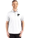 View image 10: Atlanta Falcons Monochromatic Cutter & Buck Advantage Refresh Recycled Cotton-Blend Pique Mens Big & Tall Polo White Front