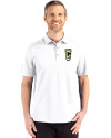 Columbus Crew Cutter & Buck Advantage Refresh Epic Confidence Recycled Mens Big & Tall Tri-Blend Pique Polo White Front Thumbnail Image