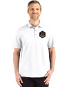 Houston Dynamo FC Cutter & Buck Advantage Refresh Epic Confidence Recycled Mens Big & Tall Tri-Blend Pique Polo White Front Thumbnail Image