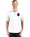 St. Louis City SC Cutter & Buck Advantage Refresh Epic Confidence Recycled Mens Big & Tall Tri-Blend Pique Polo White Front Thumbnail Image
