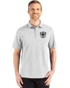 View image 4: Las Vegas Raiders Historic Cutter & Buck Advantage Refresh Recycled Cotton-Blend Pique Mens Big & Tall Polo CONCRETE Front