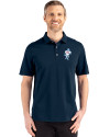 Tennessee Titans Historic Cutter & Buck Advantage Refresh Epic Confidence Recycled Mens Big & Tall Tri-Blend Pique Polo Liberty Navy Front Thumbnail Image