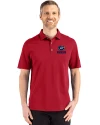 Green Bay Packers Americana Cutter & Buck Advantage Refresh Epic Confidence Recycled Mens Big & Tall Tri-Blend Pique Polo Cardinal Red Front Thumbnail Image
