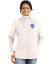 Los Angeles Rams Historic Cutter & Buck Roam Epic Versatility Recycled Womens Full Zip Hooded Jacket Shell Front Thumbnail Image