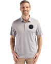 NY Mets City Connect Cutter & Buck Forge Epic Confidence Fine Line Stripe Stretch Recycled Mens Polo Polished/White Front Thumbnail Image