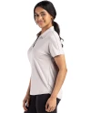 Los Angeles Angels Mono Cutter & Buck Coastline Epic Comfort Recycled Womens Dolman Polo CONCRETE Side Thumbnail Image