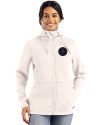 NY Mets City Connect Cutter & Buck Roam Epic Versatility Recycled Womens Full Zip Hooded Jacket Shell Front Thumbnail Image