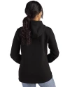 Cincinnati Reds Mono Cutter & Buck Roam Epic Versatility Recycled Womens Full Zip Hooded Jacket Black Back Thumbnail Image
