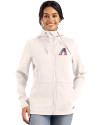 Arizona Diamondbacks Stars & Stripes Cutter & Buck Roam Epic Versatility Recycled Womens Full Zip Hooded Jacket Shell Front Thumbnail Image