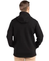 New York Mets Mono Cutter & Buck Roam Epic Versatility Recycled Mens Full Zip Hooded Jacket Black Back Thumbnail Image
