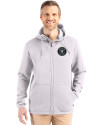 Houston Astro Mono Cutter & Buck Roam Epic Versatility Recycled Mens Full Zip Hooded Jacket Solitare Front Thumbnail Image