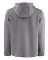 Miami Marlins Mono Cutter & Buck Roam Epic Versatility Recycled Mens Full Zip Hooded Jacket Elemental Grey Mannequin Back Thumbnail Image