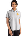 Seattle Mariners Cooperstown Cutter & Buck Advantage Refresh Epic Confidence Recycled Womens Tri-Blend Pique Polo CONCRETE Front Thumbnail Image