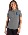 Minnesota Twins City Connect Cutter & Buck Advantage Refresh Epic Confidence Recycled Womens Tri-Blend Pique Polo Elemental Grey Front Thumbnail Image