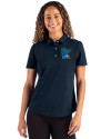 Minnesota Twins City Connect Cutter & Buck Advantage Refresh Epic Confidence Recycled Womens Tri-Blend Pique Polo Liberty Navy Front Thumbnail Image