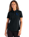Kansas City Royals Cutter & Buck Advantage Refresh Epic Confidence Recycled Womens Tri-Blend Pique Polo Black Front Thumbnail Image