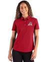 Arizona Diamondbacks Stars & Stripes Cutter & Buck Advantage Refresh Epic Confidence Recycled Womens Tri-Blend Pique Polo Cardinal Red Front Thumbnail Image