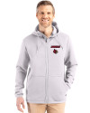 Louisville Cardinals Cutter & Buck Roam Epic Versatility Recycled Mens Full Zip Hooded Jacket Solitare Front Thumbnail Image