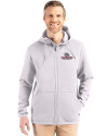 Gonzaga Bulldogs Cutter & Buck Roam Epic Versatility Recycled Mens Full Zip Hooded Jacket Solitare Front Thumbnail Image