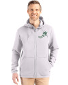 NDSU Bison Vintage Cutter & Buck Roam Epic Versatility Recycled Mens Full Zip Hooded Jacket Solitare Front Thumbnail Image