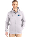 View image 7: Florida Gators Cutter & Buck Roam Epic Versatility Recycled Mens Full Zip Hooded Jacket Solitare Front