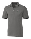 Kansas City Chiefs Cutter & Buck Advantage Tipped Polo Elemental Grey Mannequin Thumbnail Image